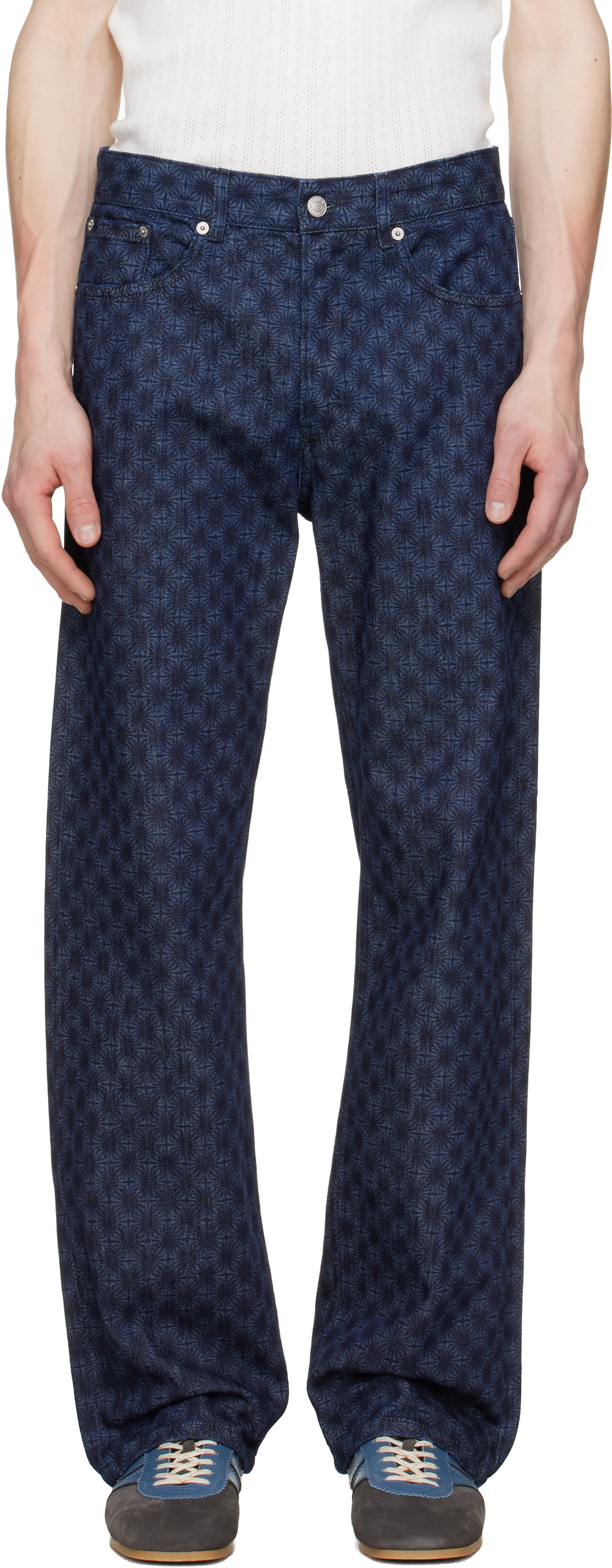 Dries Van Noten Indigo Wide-Leg Jeans Dries Van Noten