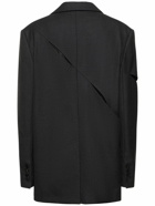 GAUCHERE - Single Breast Pinstripe Wool Jacket