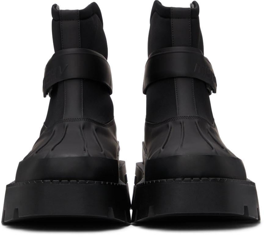 MISBHV Black Neoprene Duck Boots MISBHV