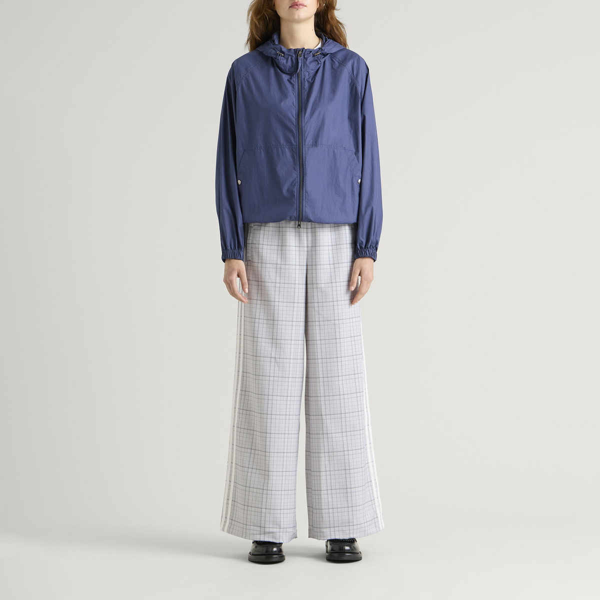 Adidas Women's Check Track Pant in Grey