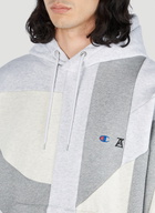 Champion x Anrealage Contrast Panel Hooded Sweatshirt