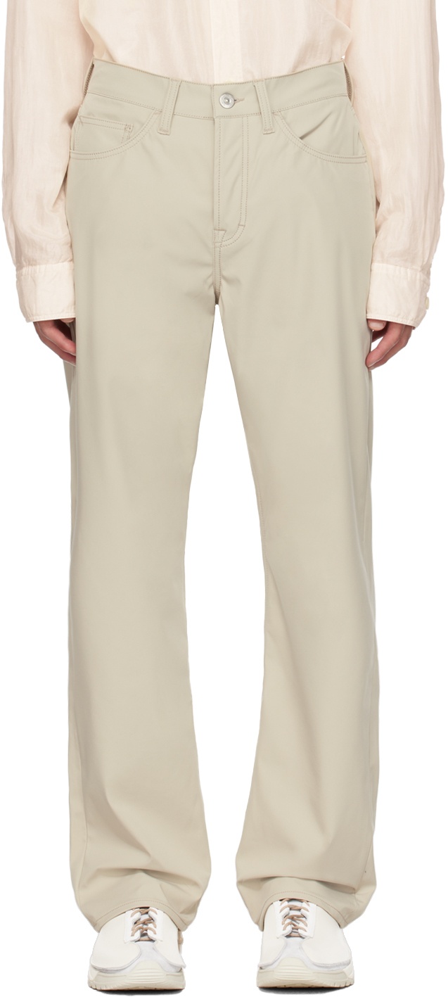 Our Legacy Beige Formal Cut Trousers Our Legacy