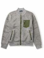 Polo Ralph Lauren - Logo-Embroidered Shell-Trimmed Fleece Jacket - Gray