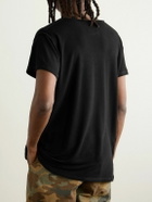 Greg Lauren - Panelled Cotton-Jersey T-Shirt - Black