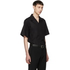 Prada Black Short Sleeve Poplin Shirt