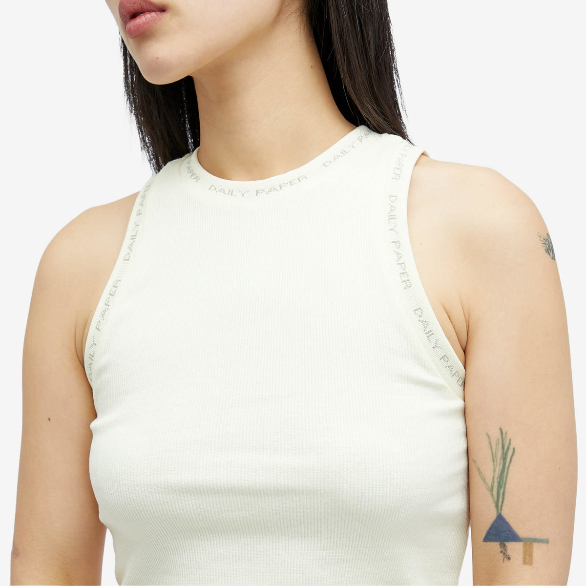 Daily Paper Women's Erib Tanktop in Icing Yellow