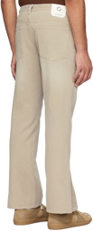 Solid Homme Beige Button Jeans
