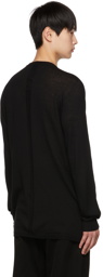 Rick Owens Black Wool Sweater