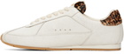 AMIRI Off-White Leopard Pacific Flat Sneakers