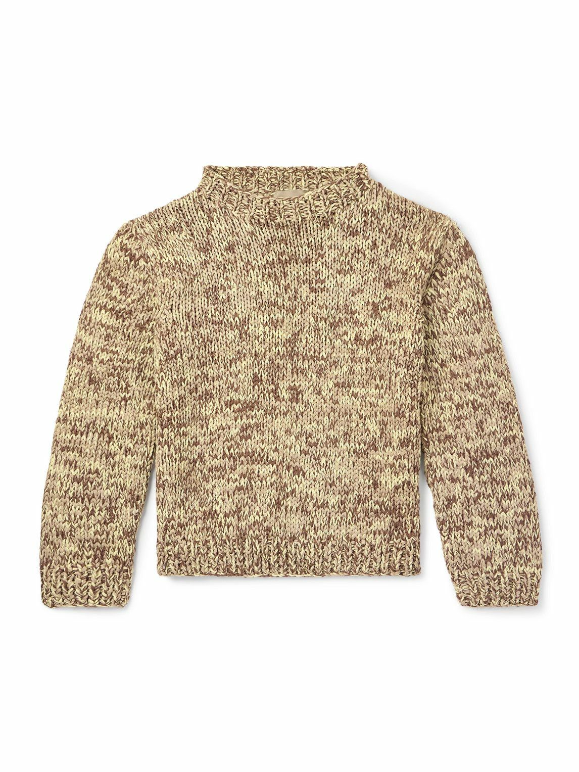 Federico Curradi - Ribbed Mulberry Silk Sweater - Brown