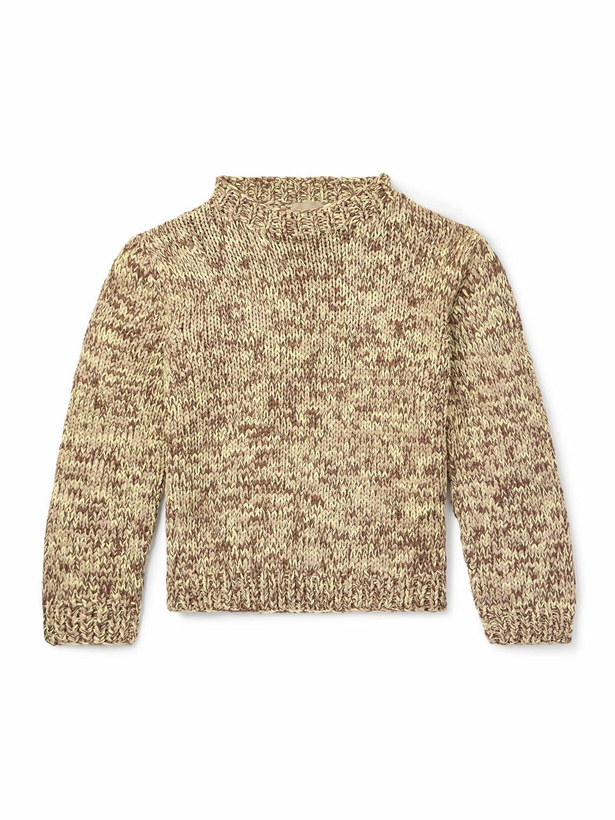 Photo: Federico Curradi - Ribbed Mulberry Silk Sweater - Brown