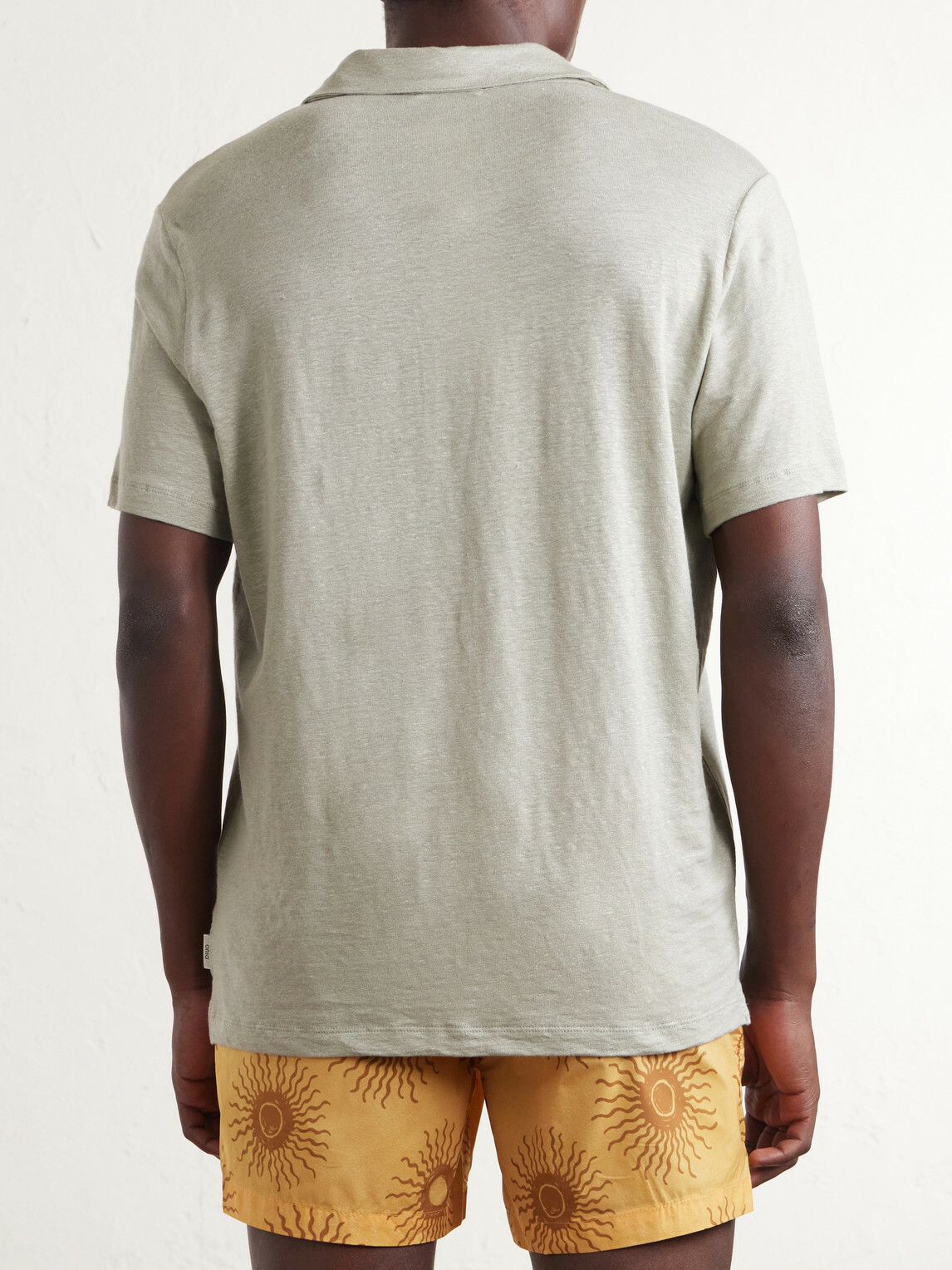 Onia - Shaun Linen-Blend Polo Shirt - Green