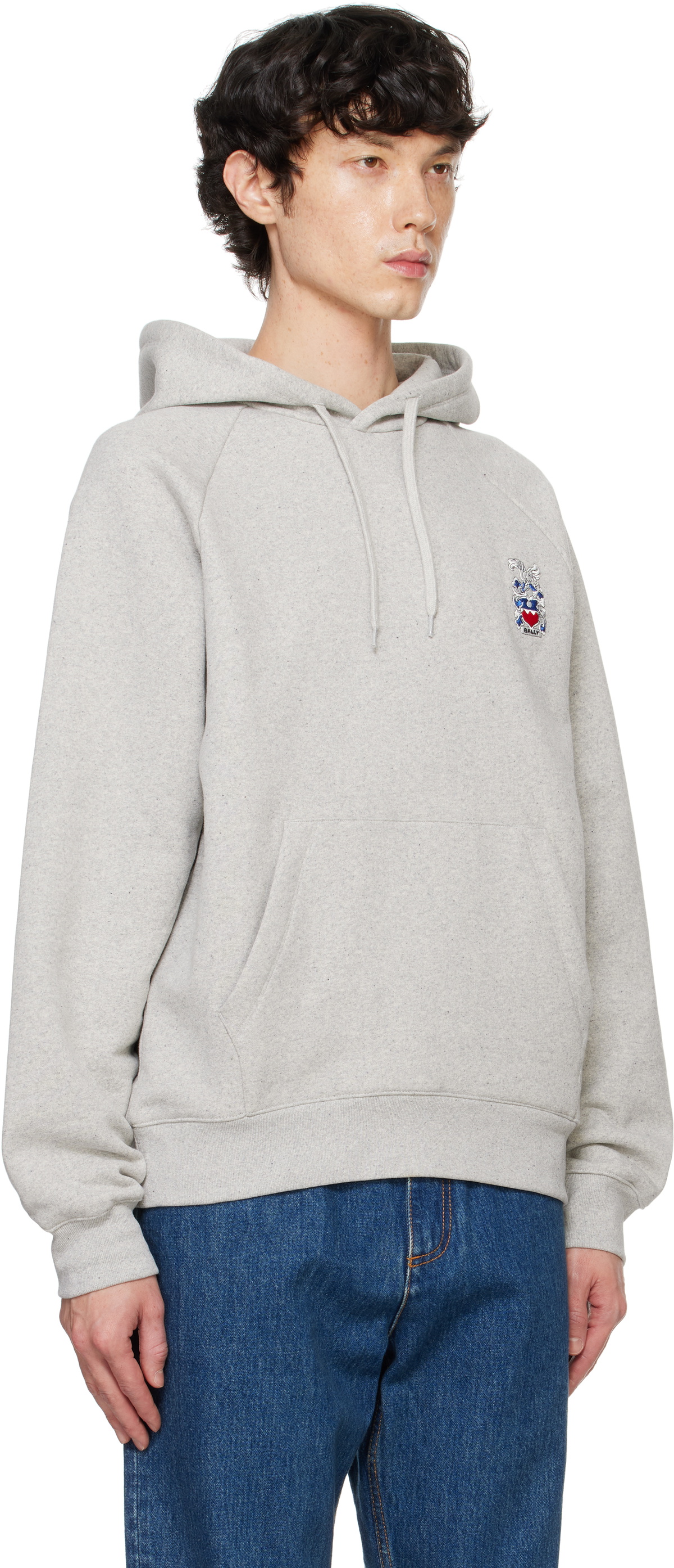 Bally Gray Organic Cotton Hoodie