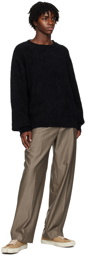 mfpen Black Furry Sweater