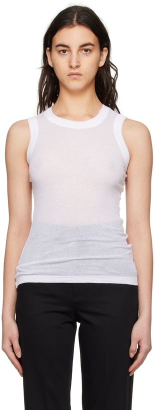 Photo: BITE White Crewneck Tank Top