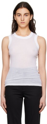 BITE White Crewneck Tank Top