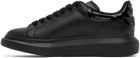 Alexander McQueen Black Patent Oversized Sneakers