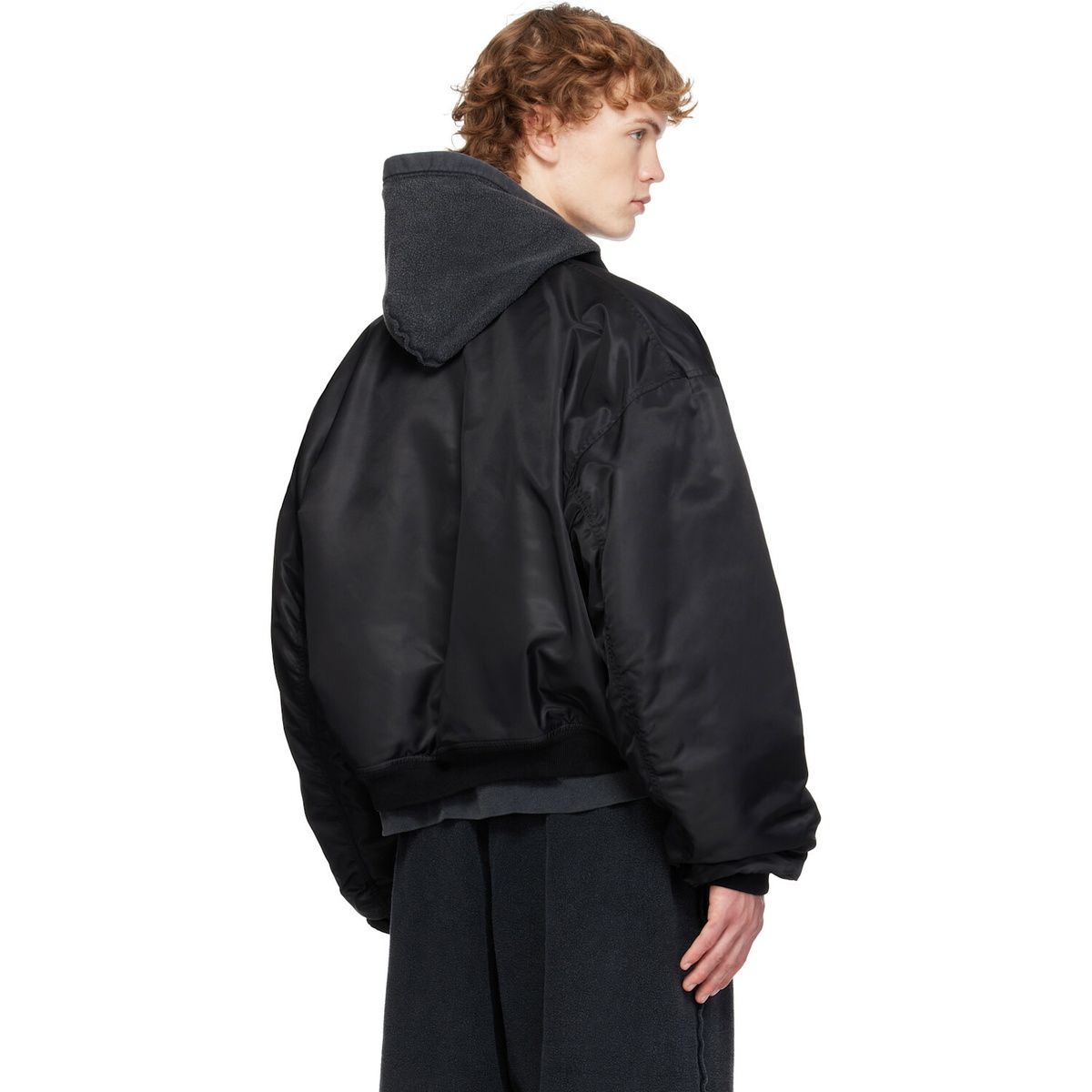 Balenciaga Black Standard Bomber Jacket
