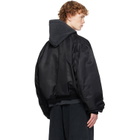 Balenciaga Black Standard Bomber Jacket