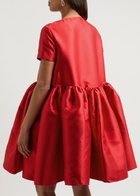 Marques' Almeida Taffeta Puff Mini Dress Red