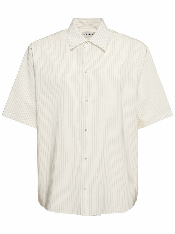 Photo: LANVIN - Striped Silk & Cotton Shirt