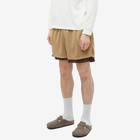 s.k manor hill Men's Reversible Mesh Ball Shorts in Tan/Brown