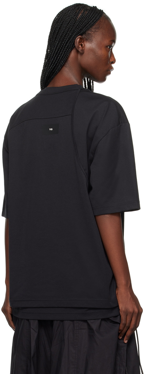 Y-3 Black Layered T-Shirt