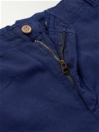 Polo Ralph Lauren - Straight-Leg Linen and Cotton-Blend Shorts - Blue