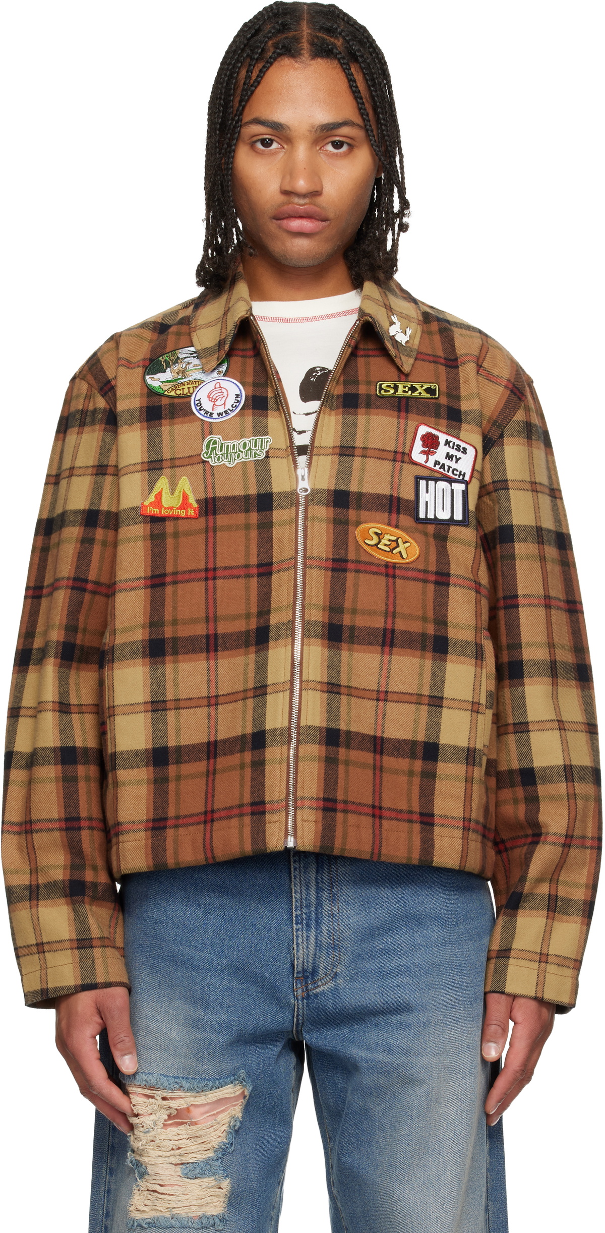 Carne Bollente Orange Kiss My Patch Jacket