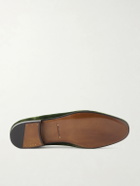 TOM FORD - Scott Bow-Detailed Velvet Loafers - Green
