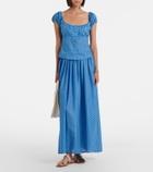 Montce Millie plaid cotton top