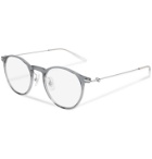 Montblanc - Round-Frame Silver-Tone and Acetate Optical Glasses - Unknown