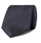 Sulka - 8cm Mulberry Silk-Jacquard Tie - Blue