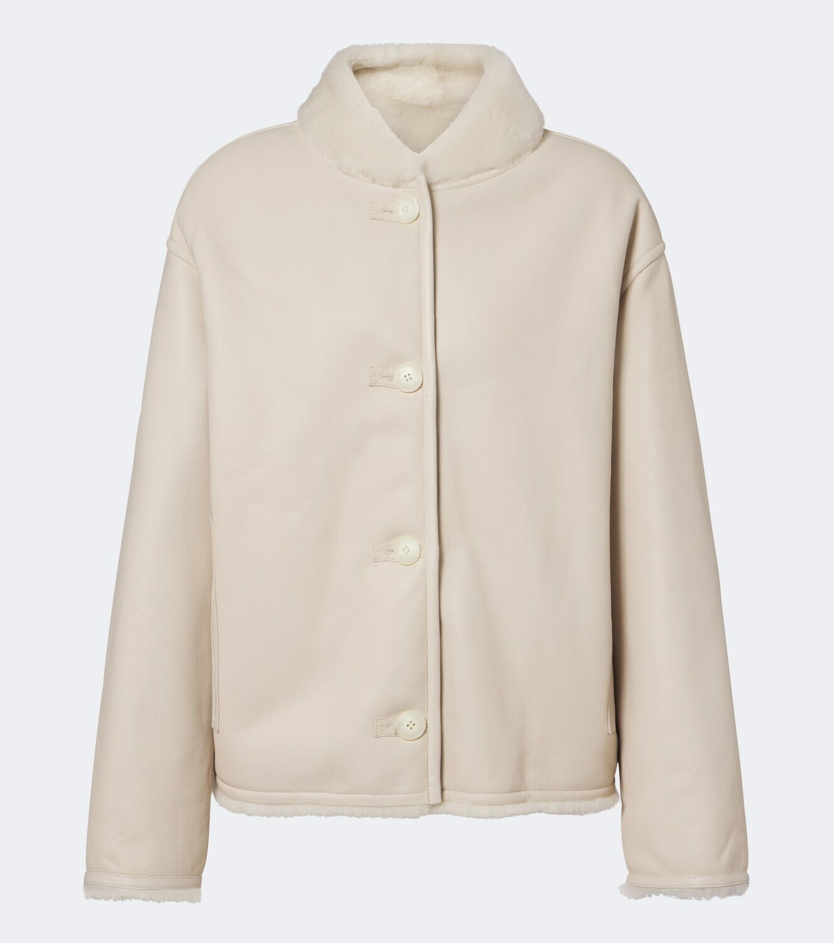 Yves Salomon Reversible shearling-trimmed leather jacket