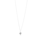 Fred Perry Men's Raf Simons Pendant Necklace in Metallic Silver