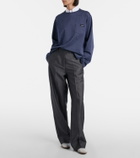 Miu Miu Striped jacquard cotton jersey T-shirt