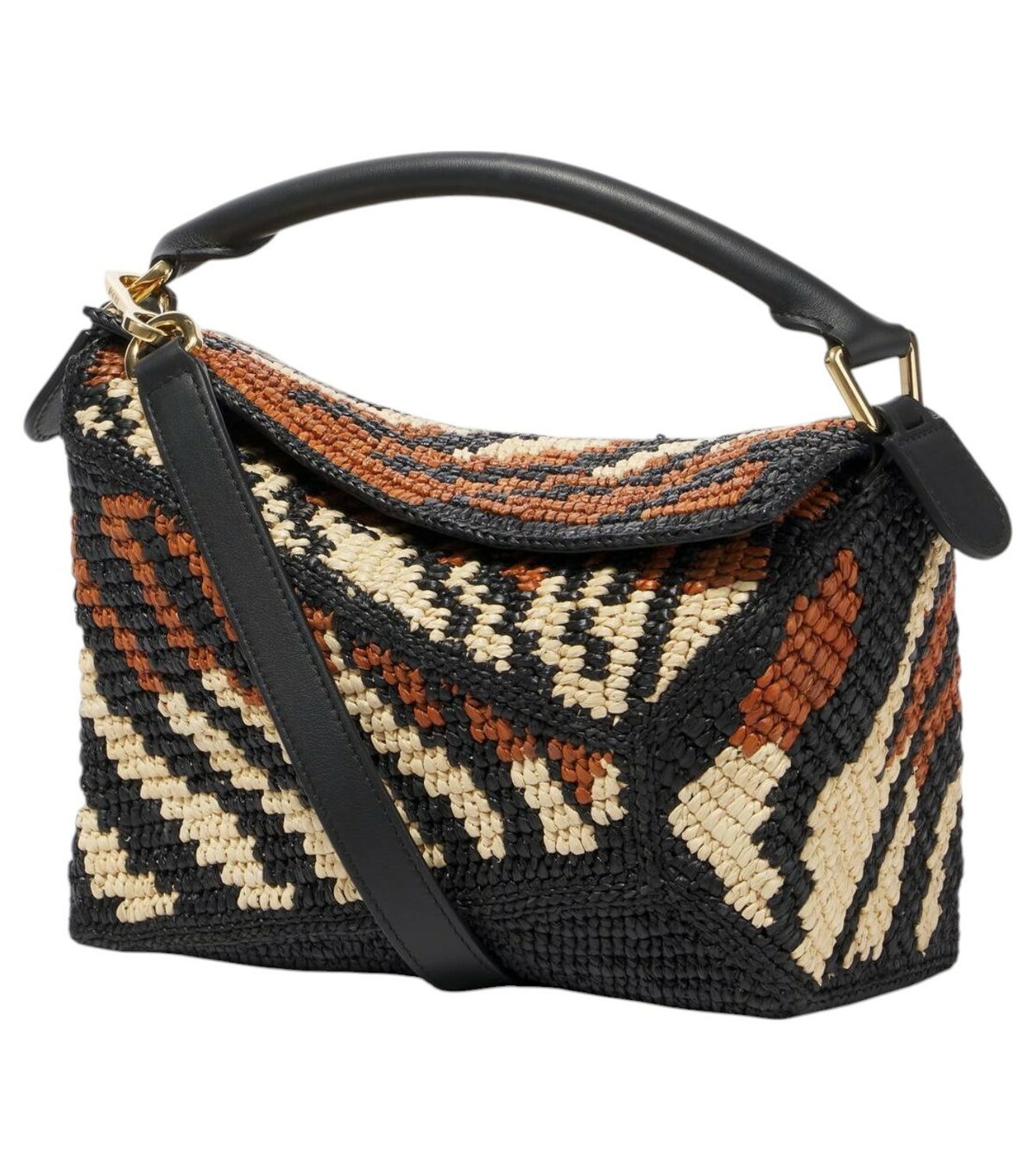Loewe Men's Puzzle Edge Small Bum Bag in Black Loewe
