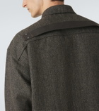 Rick Owens Oversized wool and linen-blend overshirt
