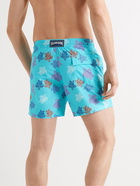 VILEBREQUIN - Moorea Printed Mid-Length Swim Shorts - Blue