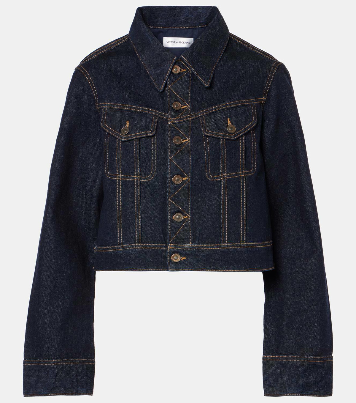 Victoria Beckham Cropped denim jacket