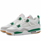 Air Jordan Nike SB x 4 Sneakers in Sail/White/Pine Green