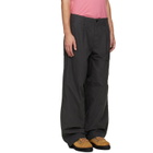 C.P. Company Gray Micro-Reps Boxy Pleats Cargo Pants