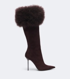 Paris Texas Lidia suede knee-high boots