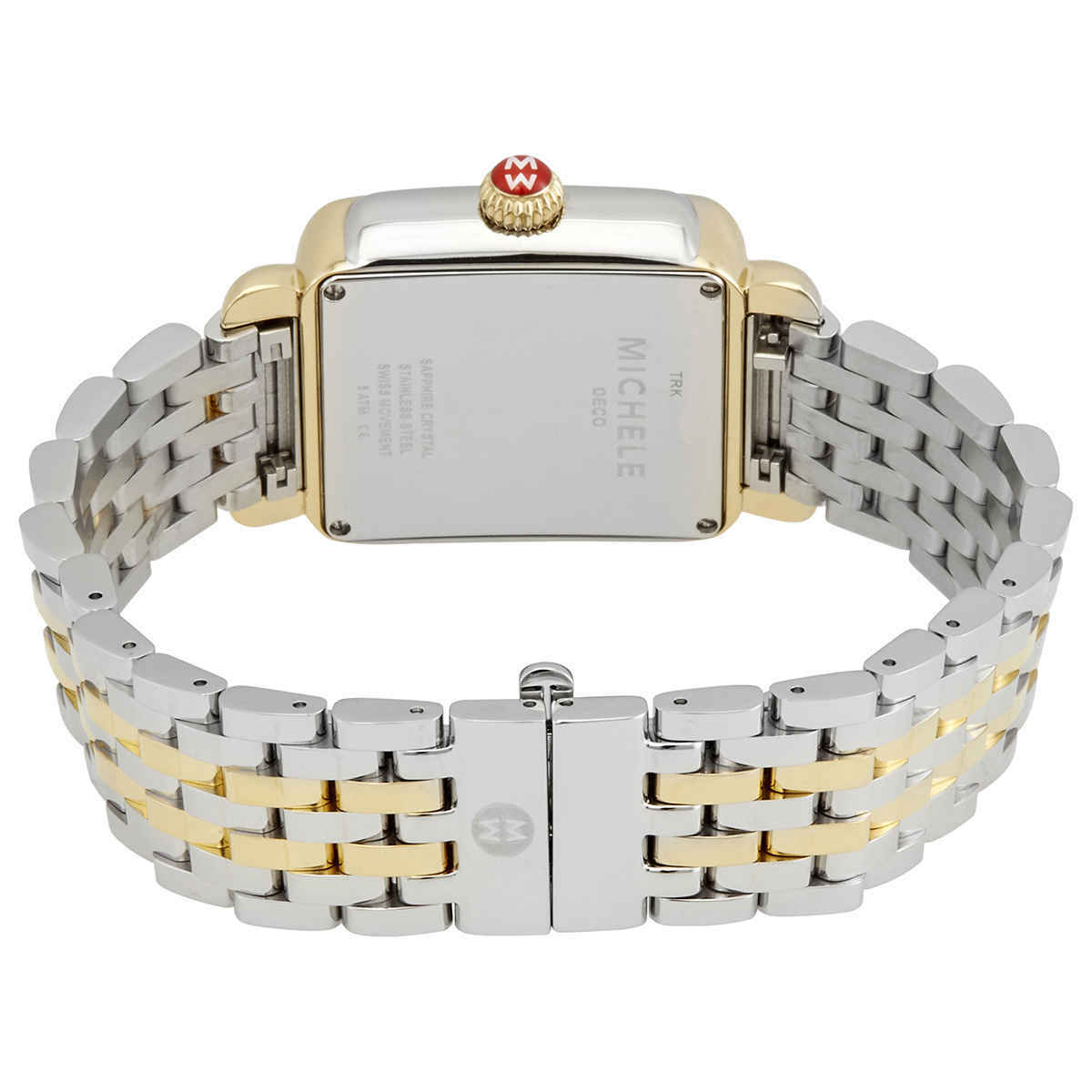 Michele Deco Madison Quartz Silver Dial Two-tone Ladies Watch MWW06T000147