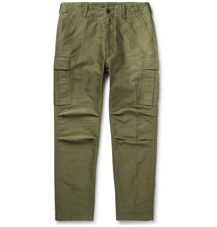 Photo: TOM FORD - Slim-Fit Cotton Cargo Trousers - Green