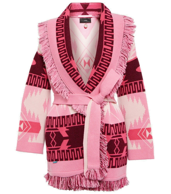 Photo: Alanui - Icon jacquard cashmere cardigan