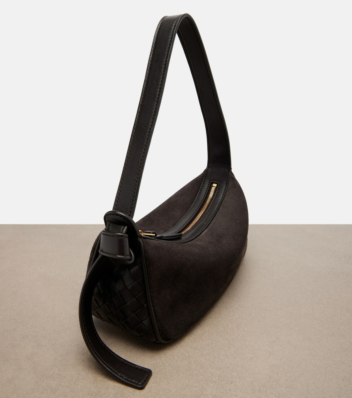 Bottega Veneta Nodo Small suede shoulder bag