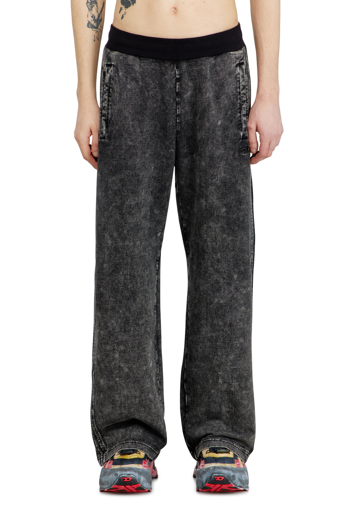 Diesel Gray P-Leo-Dev Sweatpants Diesel