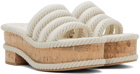 Valentino Garavani Off-White VLogo Summerblocks Flatform Sandals