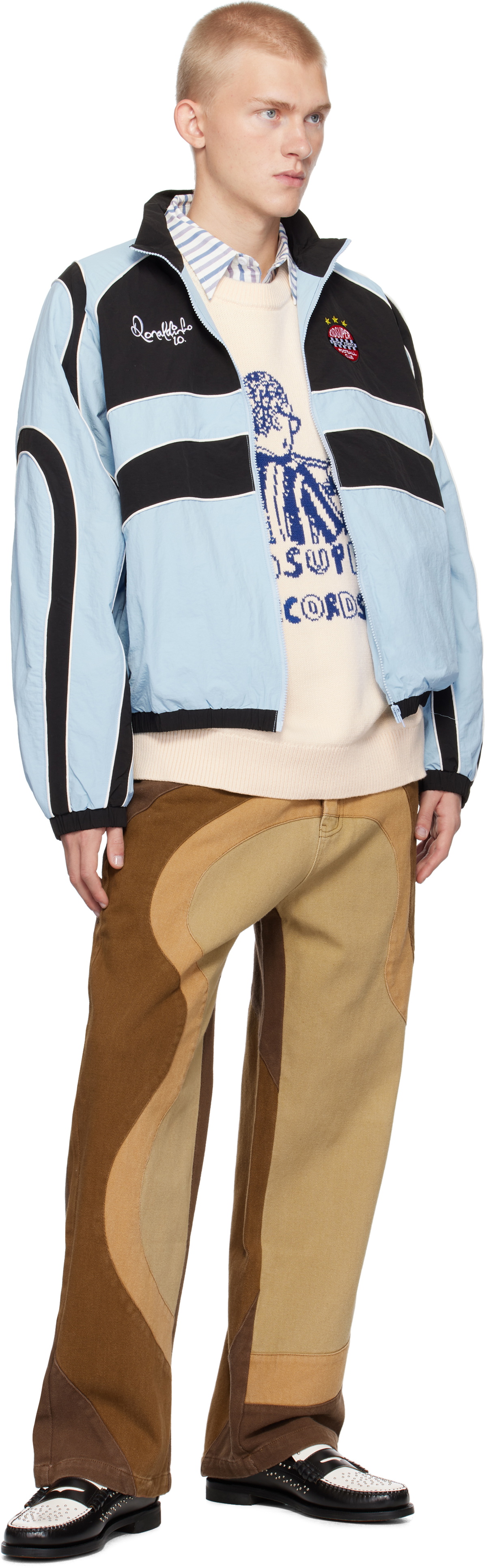 KidSuper Brown Wavy Trousers KidSuper KidSuper Brown Wavy Trousers KidSuper